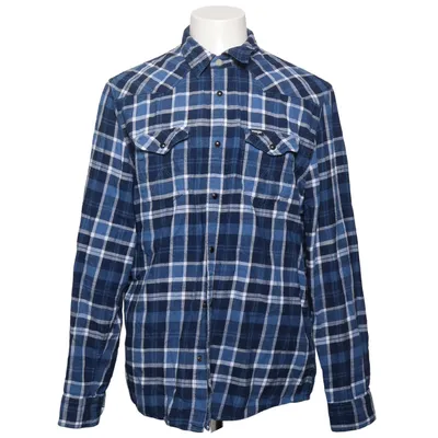 Flannel shirt (Blue) from Wrangler Organic cotton