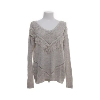 Pullover (Beige, White) from Just Fab Acrylic, Cotton, Polyester