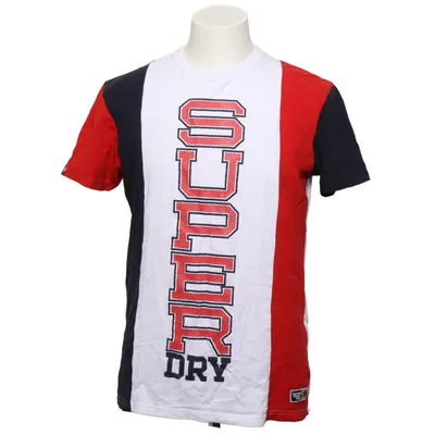 T-shirt (Blanc, Rouge, Bleu) de Superdry Track & Field Coton