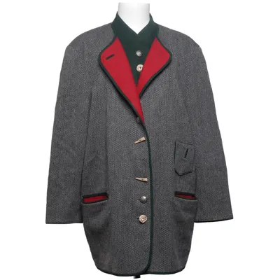 Manteau (Gris, Vert) de Julius Lang Viscose, Laine