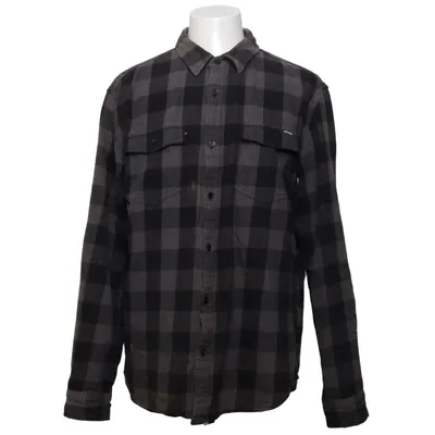 Chemise en flanelle (Noir, Gris) de DePalma Workwear Coton