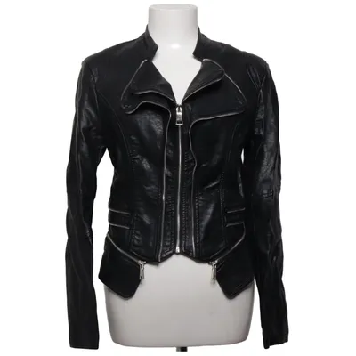 Veste de motard (Noir) de Forget Me Not Polyester, Polyuréthane