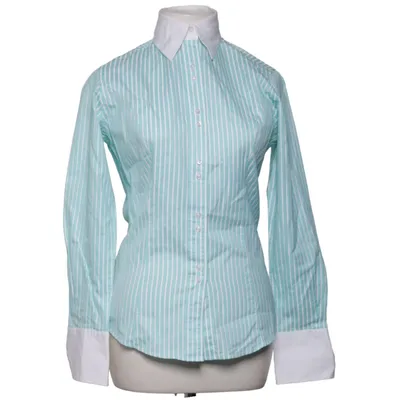 Shirt (Green, White) from TM Lewin Cotton