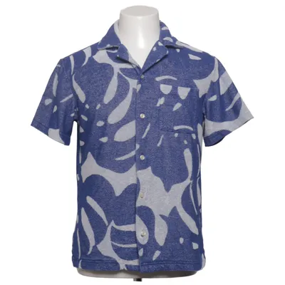 Kortærmet skjorte (Blå, Hvid) fra H&M Man Bomuld, Polyester