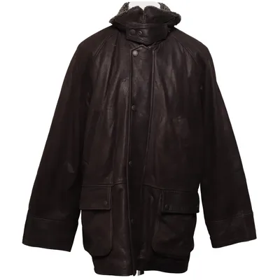 Veste en cuir (Marron) de Landrover Cuir, Polyester
