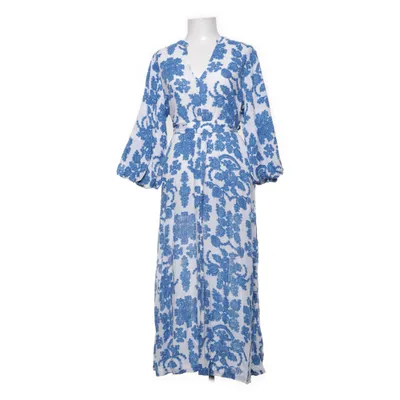 Maxi jurk (Blauw, Wit) van H&M Katoen, Linnen