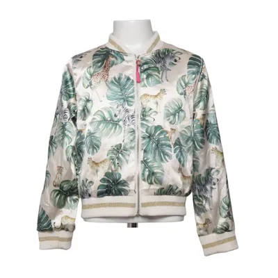 Bomber jacket (Beige, Multicolored) from Karolina Kijak x H&M Polyester, Elastane