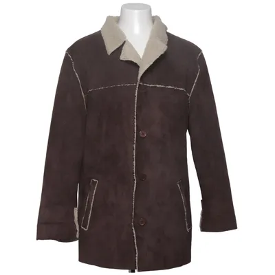 Shearling jas (Bruin, Beige) van Patino Polyester