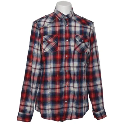 Flanellen overhemd (Rood, Blauw, Wit) van Skill Katoen