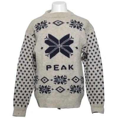 Julesweater (Beige, Blå) fra Peak Performance Uld