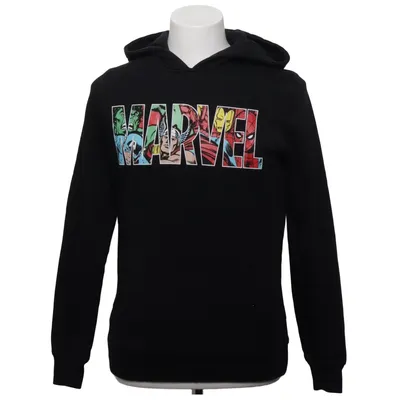 Hoodie (Black) from Marvel Cotton, Polyester