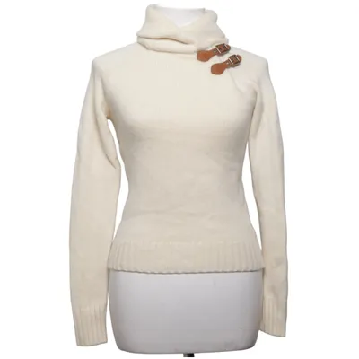 Rollkragenpullover (Weiß) von Ralph Lauren Kaschmir, Wolle