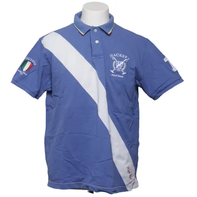 Poloshirt (Blauw, Wit) van Hackett London Katoen