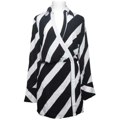 Cardigan (Sort, Hvid) fra Mango Polyester, Viscose