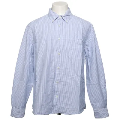 Shirt (Blue, White) from Zara Cotton
