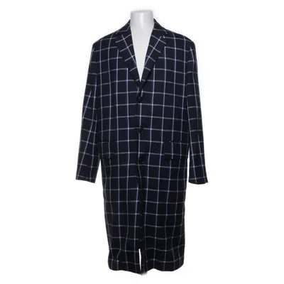 Frakke (Blå, Hvid) fra H&M Studio Polyester, Viscose