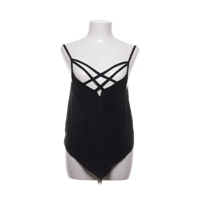 Crop top (Svart) från Killstar Elastan, Viskos