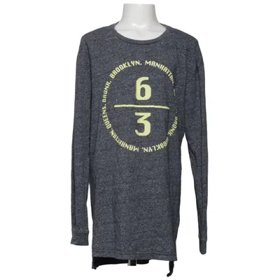 Långärmad t-shirt (Grå, Gul) från Skill Bomull, Polyester