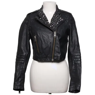 Bikerjack (Zwart) van Divided Exclusive by H&M Acetaat, Leer