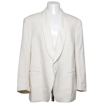 Smokingblazer (Hvid) fra Regent Polyester, Viscose, Uld