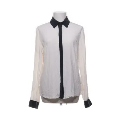 Skjorta (Vit, Blå) från Michael Kors Elastan, Silke