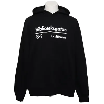 Sweat à capuche (Noir) de AIK Coton biologique, Polyester