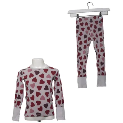 Pajamas (Beige, Red, Multicolored) from Polarn O. Pyret Elastane, Organic cotton