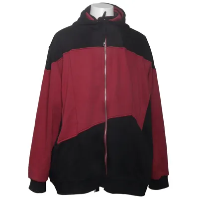 Capuchon sweater (Zwart, Rood) van Star Trek Katoen, Polyester
