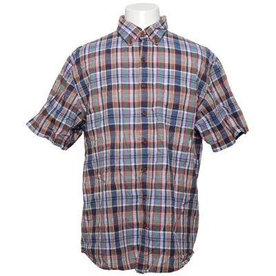 Short sleeve shirt (Madras, preppy ) from Lands' End Cotton