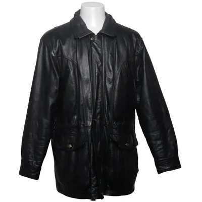 Läderjacka (Svart) från Saki Acetat, Akryl, Skinn, Nylon, Polyester