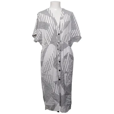 Shirt dress (White, Black) from Mingel Cotton, Linen, Viscose