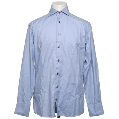 Shirt (Blue, White) from Allan Clark Cotton