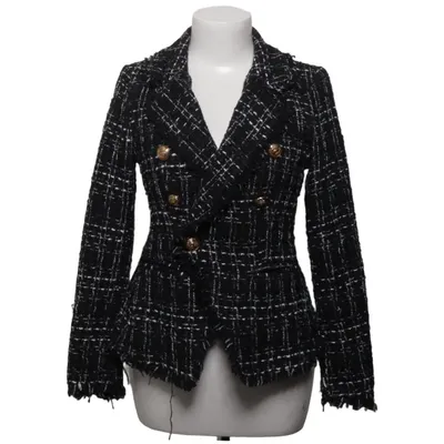 Blazer (Schwarz, Weiß) von Emery Rose Polyester, Viskose, Wolle