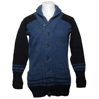 Cardigan (Blue, Black) from Nigel Cabourn Wool