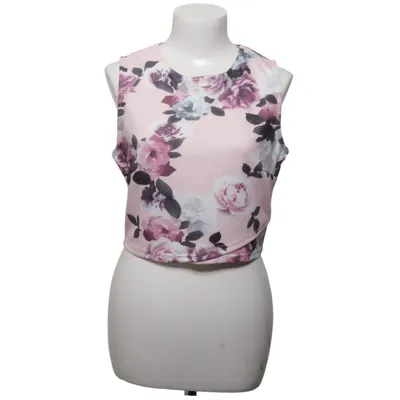 Crop top (Pink, Multicolored) from Gate Woman Elastane, Polyester