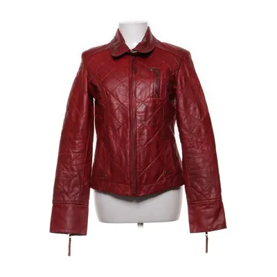 Læderjakke (Rød) fra Bershka Bomuld, Læder, Polyester