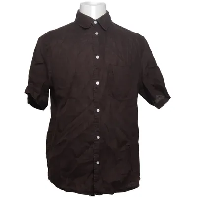Short sleeve shirt (Brown) from H&M Linen