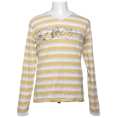 Long sleeve T-shirt (White, Yellow, Blue) from Frank Q Cotton