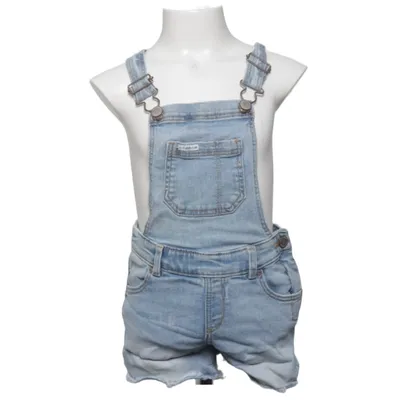 Salopette courte (Bleu) de Blue Ridge Coton, Élasthane, Polyester