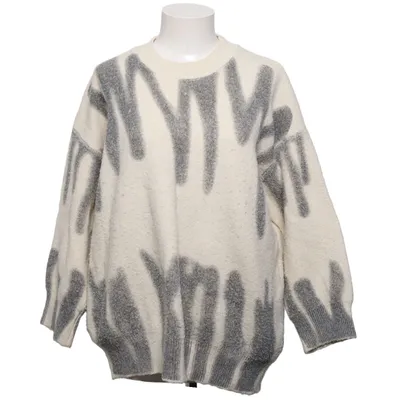 Sweater (White, Gray) from Red Berry Acrylic, Wool