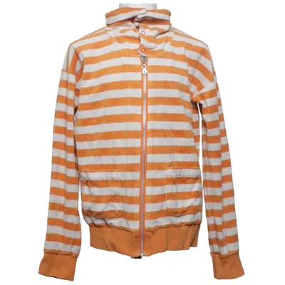 Sweat à capuche (Orange, Blanc) de Katvig Coton, Polyester