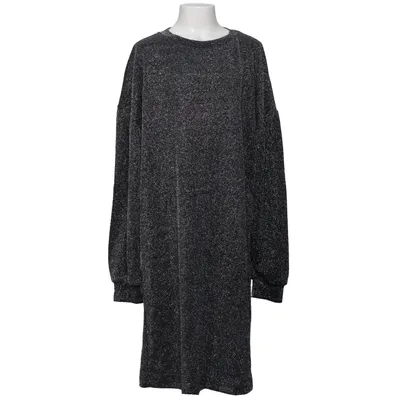 Kleid (Schwarz, Silber) von XOXO Friends Elasthan, Polyamid