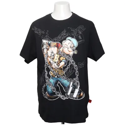 T-shirt (Svart, Flerfärgad) från Popeye Bomull, Polyester