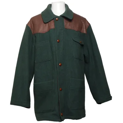 Coat (Green, Brown) from Florentino
