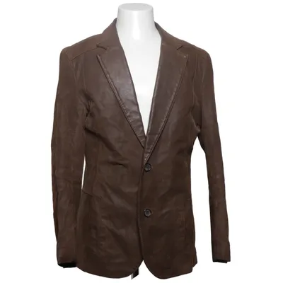Leather blazer (Brown) from Danier Leather, Polyester