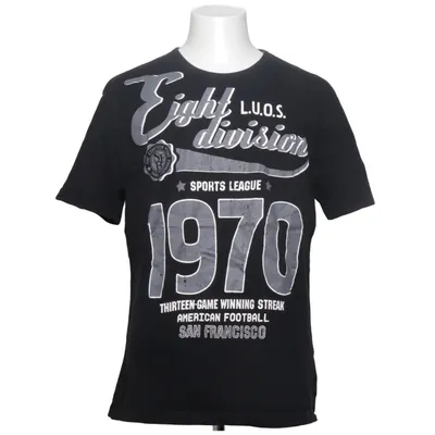 T-shirt (Zwart) van Angelo Litrico Katoen