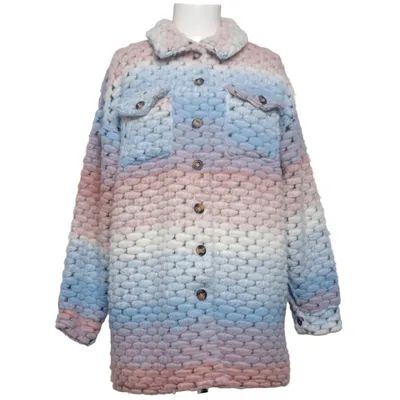 Overshirt (Blue, Pink, White) from Creme Fraiche Polyester, Wool