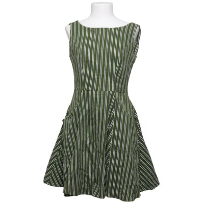 Klänning (Grön, Vit, Blå) från Collectif Vintage Bomull, Elastan