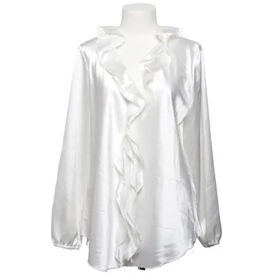 Blus (Vit) från Fashion by K Elastan, Polyester