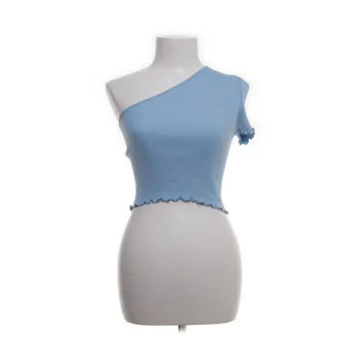 Crop top (Blå) från Barbara Kristoffersen by Rosemunde Bomull, Silke